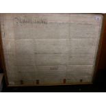 INDENTURE - COPYHOLD 1817, DOUBLE SIDED WITH SEALS, 29" X 23",