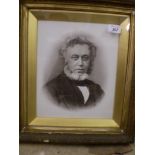 FRAMED AND GLAZED PICTURE OF FRANCIS ROSTON,