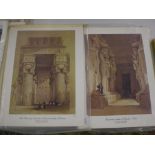 4 REPRO PRINTS OF LITHOGRAPHS BY DAVID ROBERTS 1838 AND 8 REPRO PRINTS OF RAILWAY DEPICTIONS CR