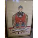 PAINTING OF ORIENTAL MAN (75 X 110 CM)