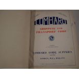 BOOK - LOMBARD SHIPPING AND TRANSPORT CODE 1952