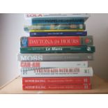 12 MOTOR RACING THEMED BOOKS INC...