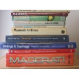 10 BOOKS ON MASERATI INC...