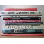 11 BOOKS ON FERRARI INC... BIZZARRINI BY HARTOG, FERRARI FASZINATION......