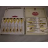 2 ROYAL ALBERT CUTLERY SETS 'OLD COUNTRY ROSE',
