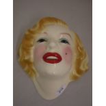 'CLAY ART' WALL HANGING OF VINTAGE FEMALE FACE,