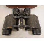 VINTAGE BINOCULARS IN LEATHER CASE,