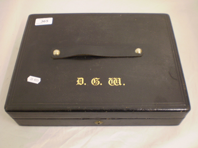 JENNER AND KNEWSTUB VICTORIAN LEATHER CORRESPONDENCE BOX