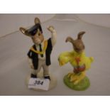 2 X BUNNYKINS BY ROYAL DOULTON 'GRADUATION DAY' AND 'EASTER PARADE'