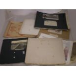 SEVERAL SCRAPBOOKS OF CUTTINGS, PHOTOS, CIGARETTE CARDS ETC..