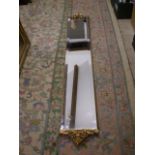 DECORATIVE GILT FRAMED MIRROR (124 X 24 CM)