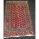 Middle Eastern fine weave Turkoman Tekke wool rug