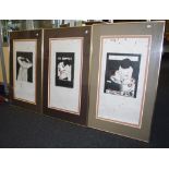 David Lloyd Preston (b1948) framed linocuts