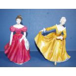 Two Royal Doulton lady figurines