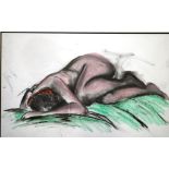 Kate Landsberry framed charcoal