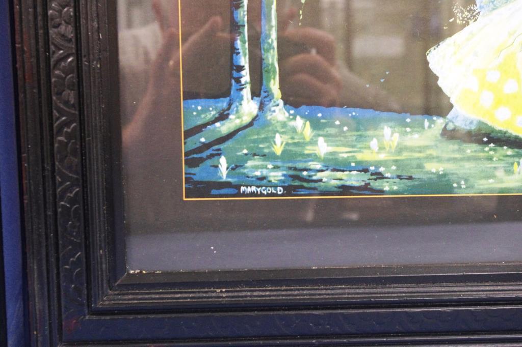 Pair art deco Marigold framed prints - Image 4 of 5