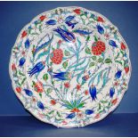 Large handpainted Turkish platter