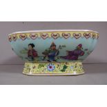 Chinese polychrome decorated ceramic bowl