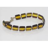 Facetted amber bracelet