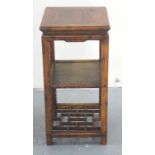 Chinese 3 tier square side table