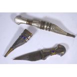 Two miniature Middle Eastern daggers