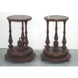 Pair of pedestal display stands