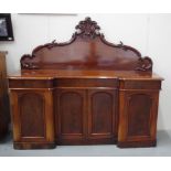 Victorian mahogany breakfront sideboard