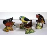 Collection four various Beswick bird figures