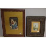 Two framed antique Baxter prints