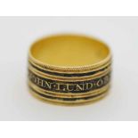 Georgian gold mourning ring