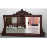 Ornate carved timber frame mirror
