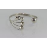 Sterling silver ball bracelet