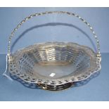 Mid Victorian sterling silver basket