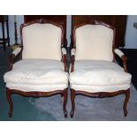 Pair of French armchairs