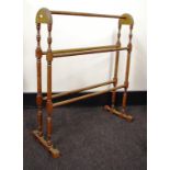 Vintage wooden towel rail