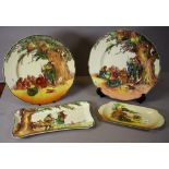 Royal Doulton "Greenwood Tree" display plate etc