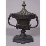 Art Nouveau bronze pot pouri
