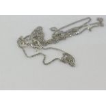 9ct white gold fine chain