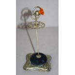 Vintage silver plated hat pin stand