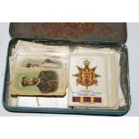 Collection of vintage silk cigarette cards