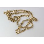 9ct yellow gold long necklace