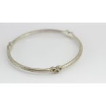 Hallmarked silver bangle