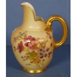 Royal Worcester blush ivory porcelain jug