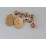 9ct gold cufflinks