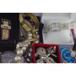 Quantity of costume jewellery and watches