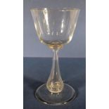 Antique large glass rummer