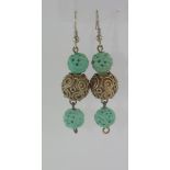 Oriental drop earrings