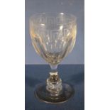 Antique glass rummer