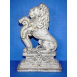 Vintage cast iron lion door stop