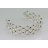 Vintage four strand crystal bracelet